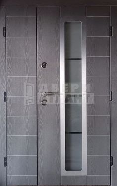 Двухстворчатая дверь МДФ со стеклом СТ-43