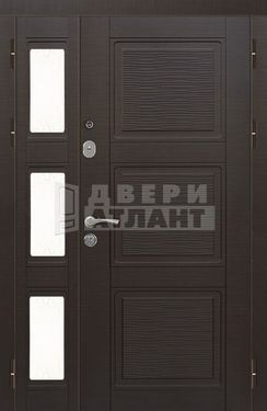 Двухстворчатая дверь МДФ со стеклом СТ-24