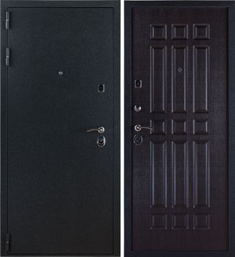Заводские двери 3К Лайт в цвете черный Бархат - венге