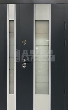 Двухстворчатая дверь МДФ со стеклом СТ-28