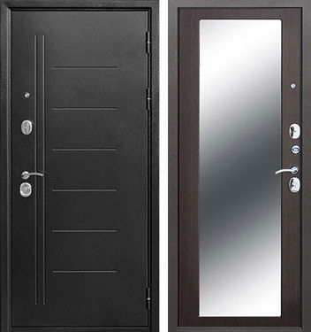 Дверь Цитадель Троя 10 см Cеребро Зеркало MAXI Венге