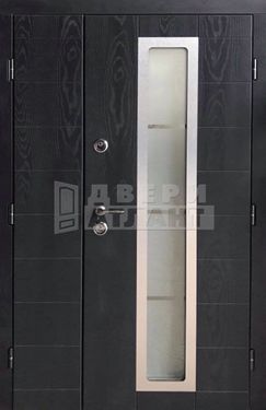 Двухстворчатая дверь МДФ со стеклом СТ-42